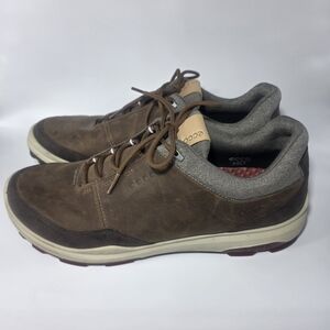 Ecco Biom Hybrid 3 Mens Size 11 Brown Gore Tex Yak Leather Golf Shoes Walking